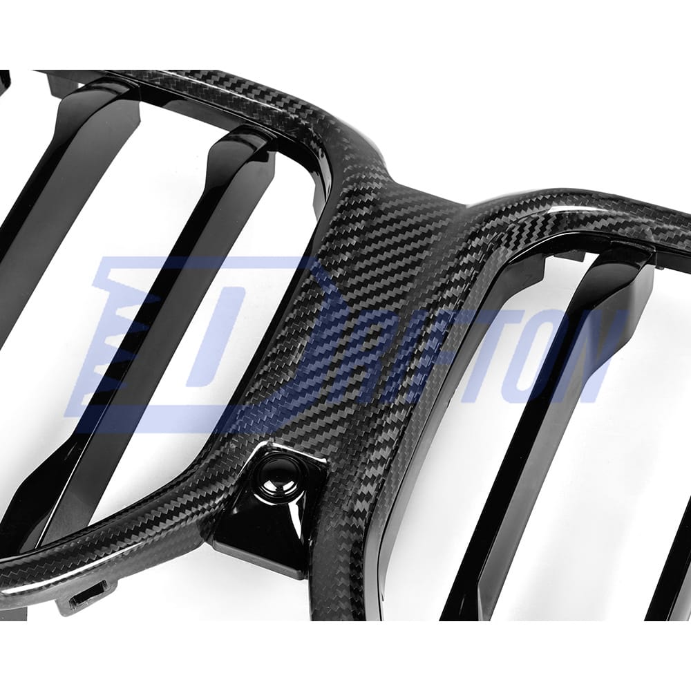 Single Slat Style Carbon Fiber Front Grill For BMW X6 G06 2019-2023