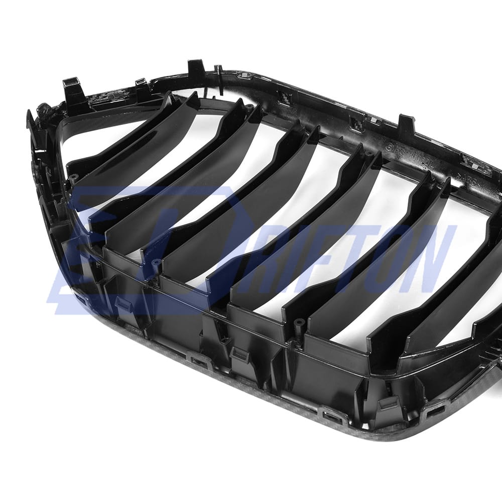 Single Slat Style Carbon Fiber Front Grill For BMW X6 G06 2019-2023