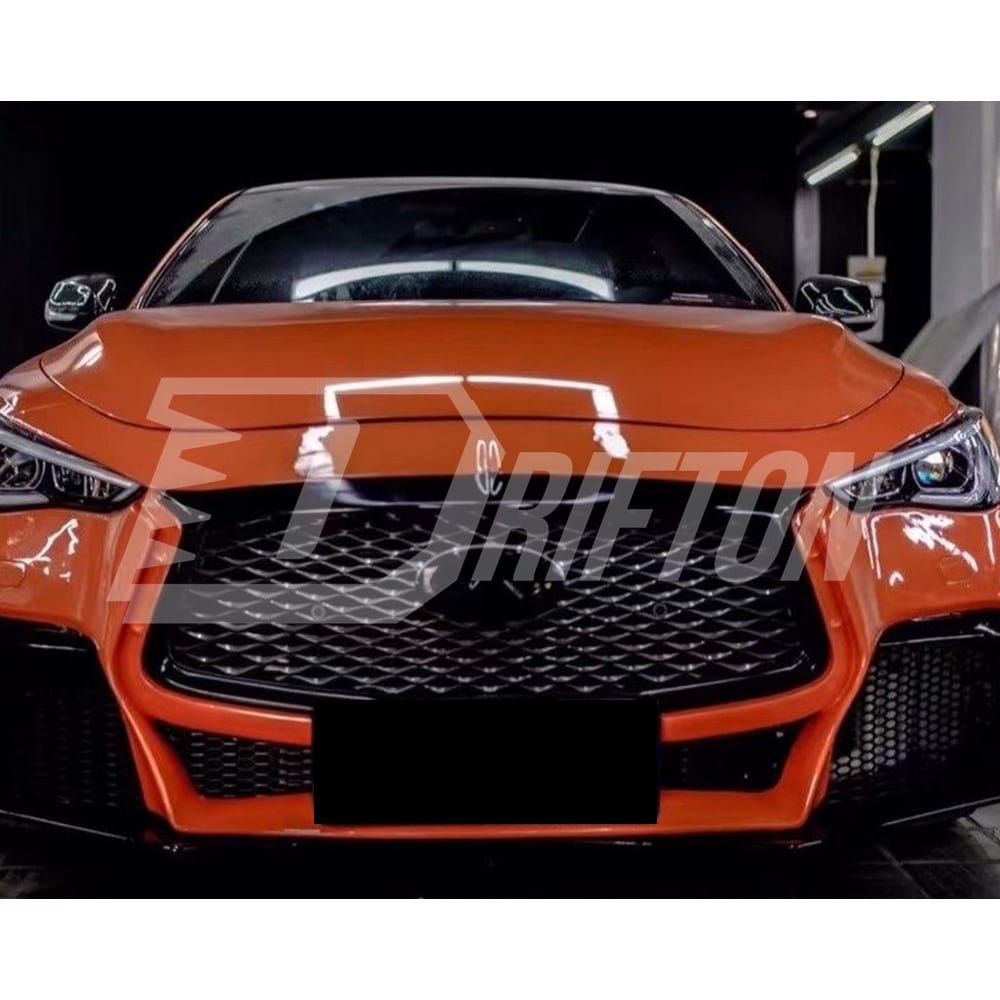 CMST Style Partial Carbon Fiber Front Bumper For Infiniti Q50 2013-2024