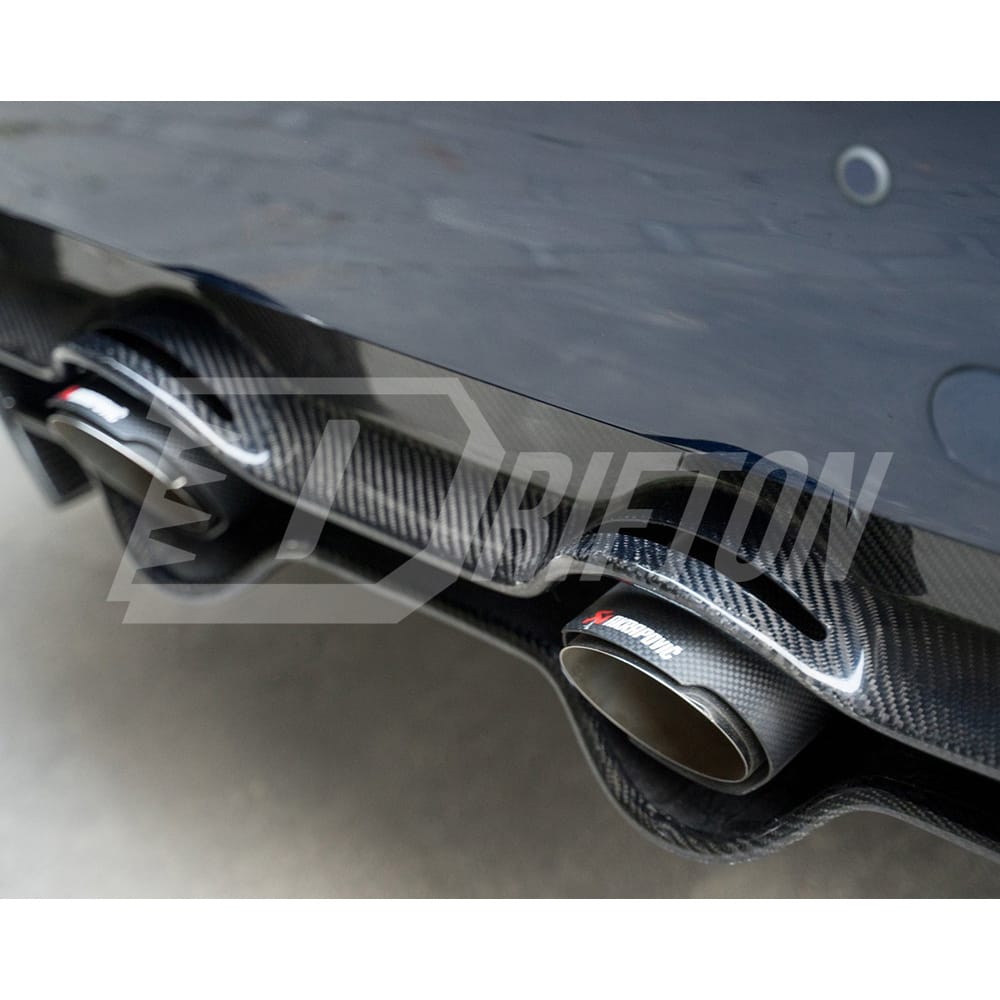 CMST Style Partial Carbon Fiber Rear Bumper For Infiniti Q50 2013-2024