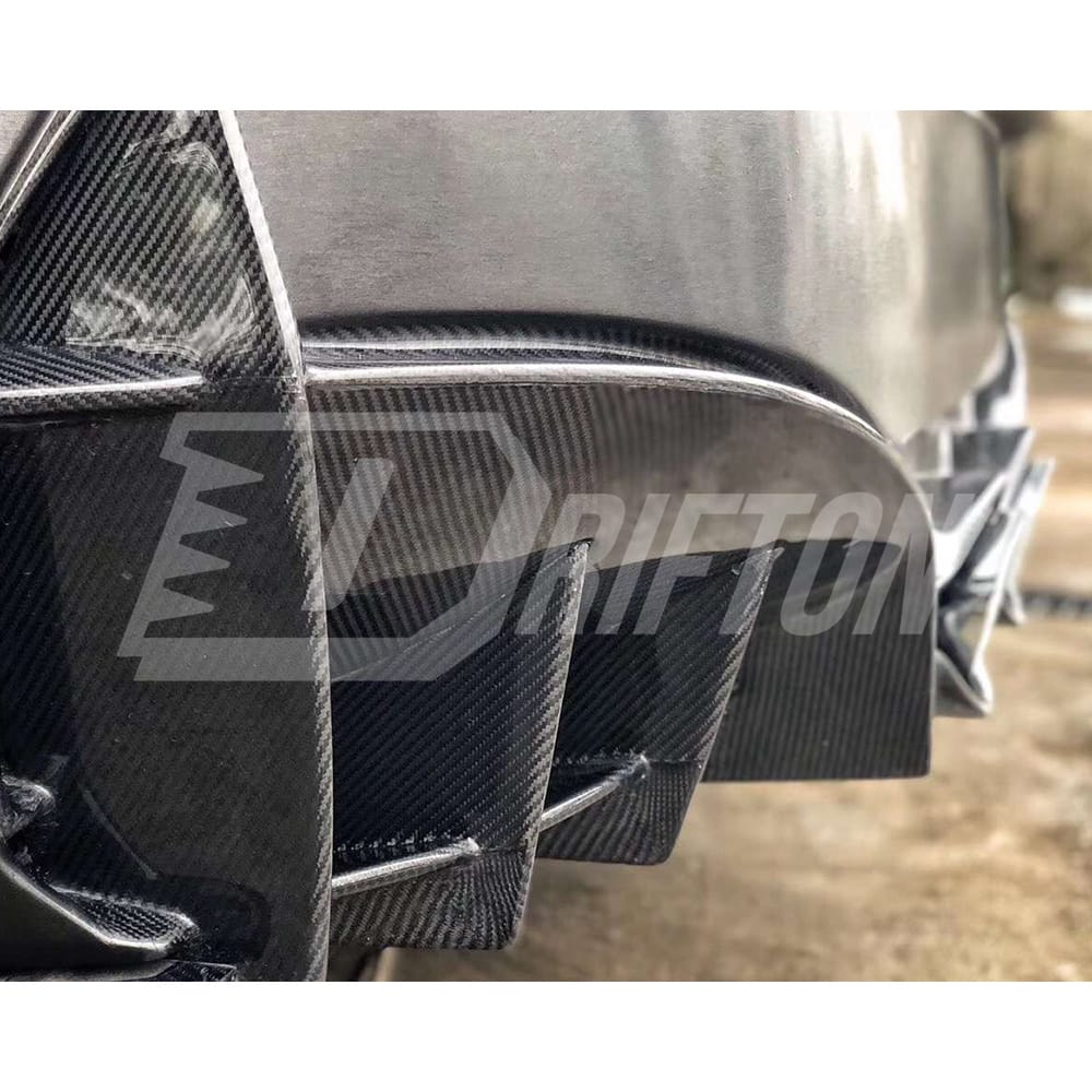 CMST Style Partial Carbon Fiber Rear Bumper For Infiniti Q50 2013-2024
