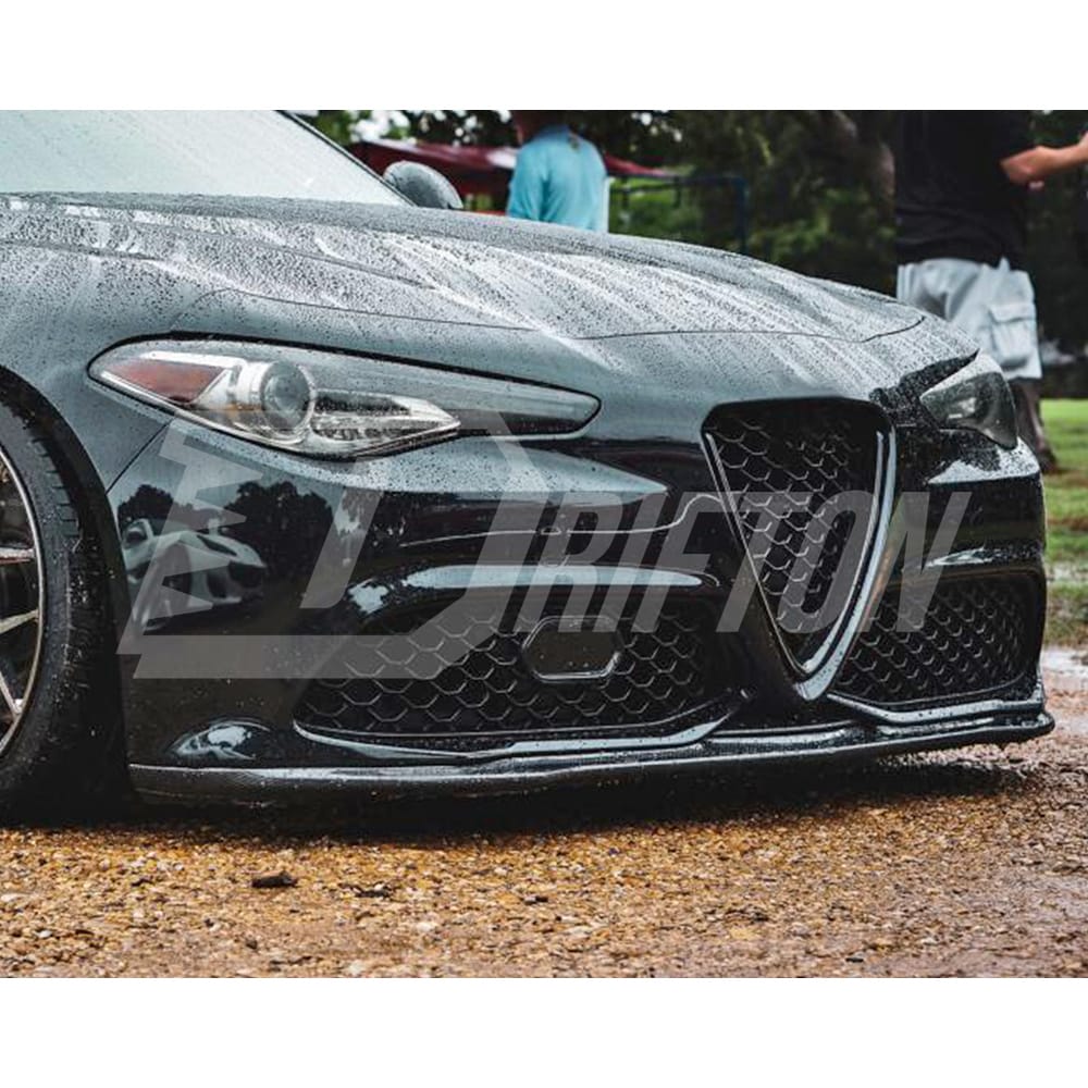 Carbon Fiber Front Lip For Alfa Romeo Giulia Sport 2016-2023