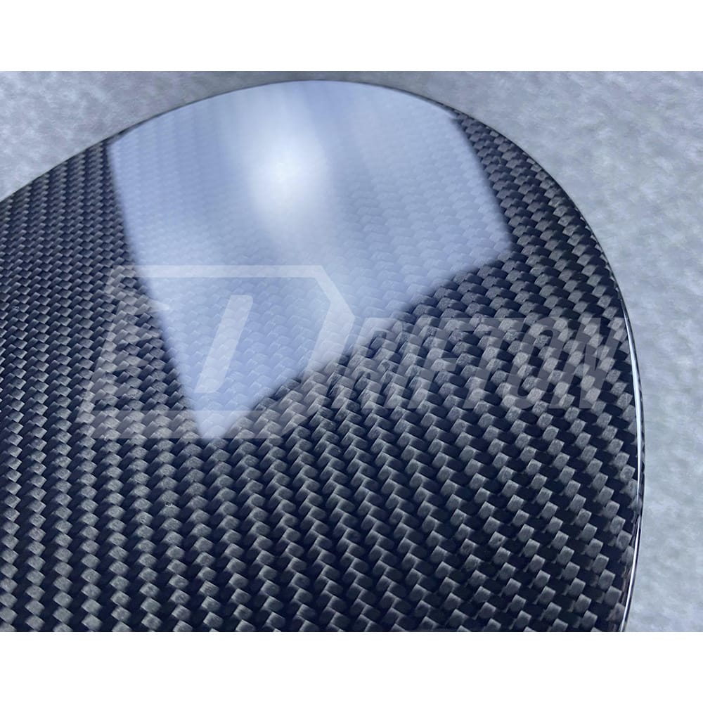 Dry Carbon Fiber Gas Fuel Filler Tank Cover For Alfa Romeo Giulia Quadrifoglio 2016-2023