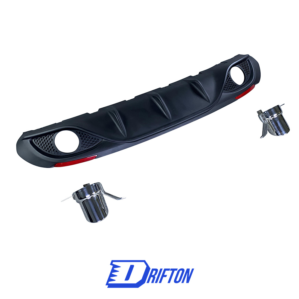 Plastic Rear Diffuser For Alfa Romeo Giulia Base Ti 2016-2023