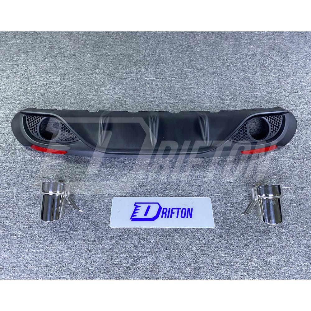 Plastic Rear Diffuser For Alfa Romeo Giulia Base Ti 2016-2023
