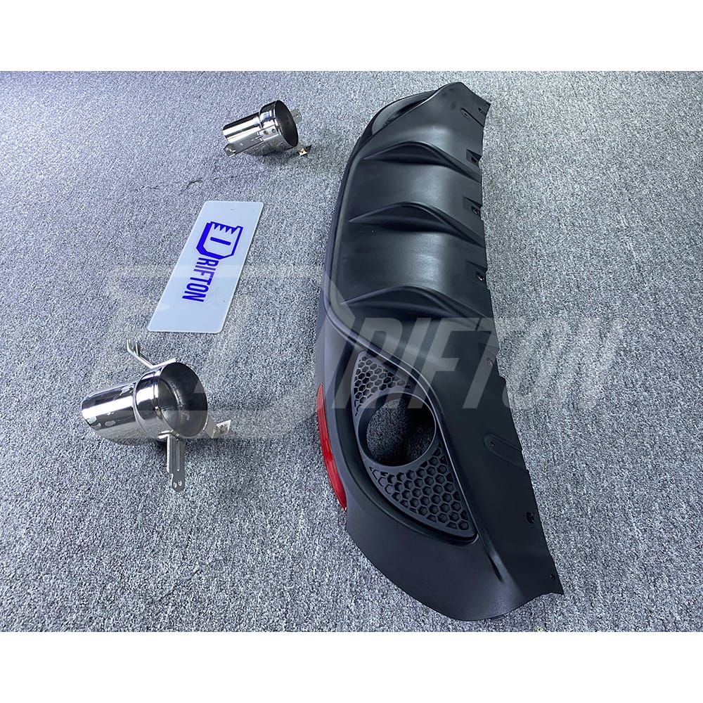 Plastic Rear Diffuser For Alfa Romeo Giulia Base Ti 2016-2023