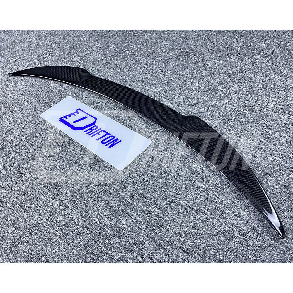 Quadrifoglio Style Dry Carbon Fiber Rear Trunk Wing Spoiler For Alfa Romeo Giulia 2016-2023