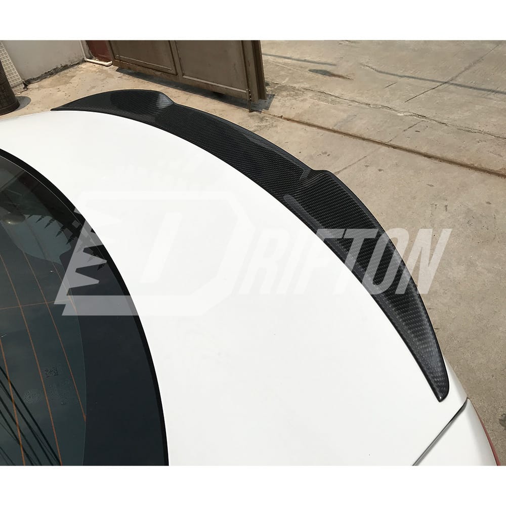 Quadrifoglio Style Dry Carbon Fiber Rear Trunk Wing Spoiler For Alfa Romeo Giulia 2016-2023