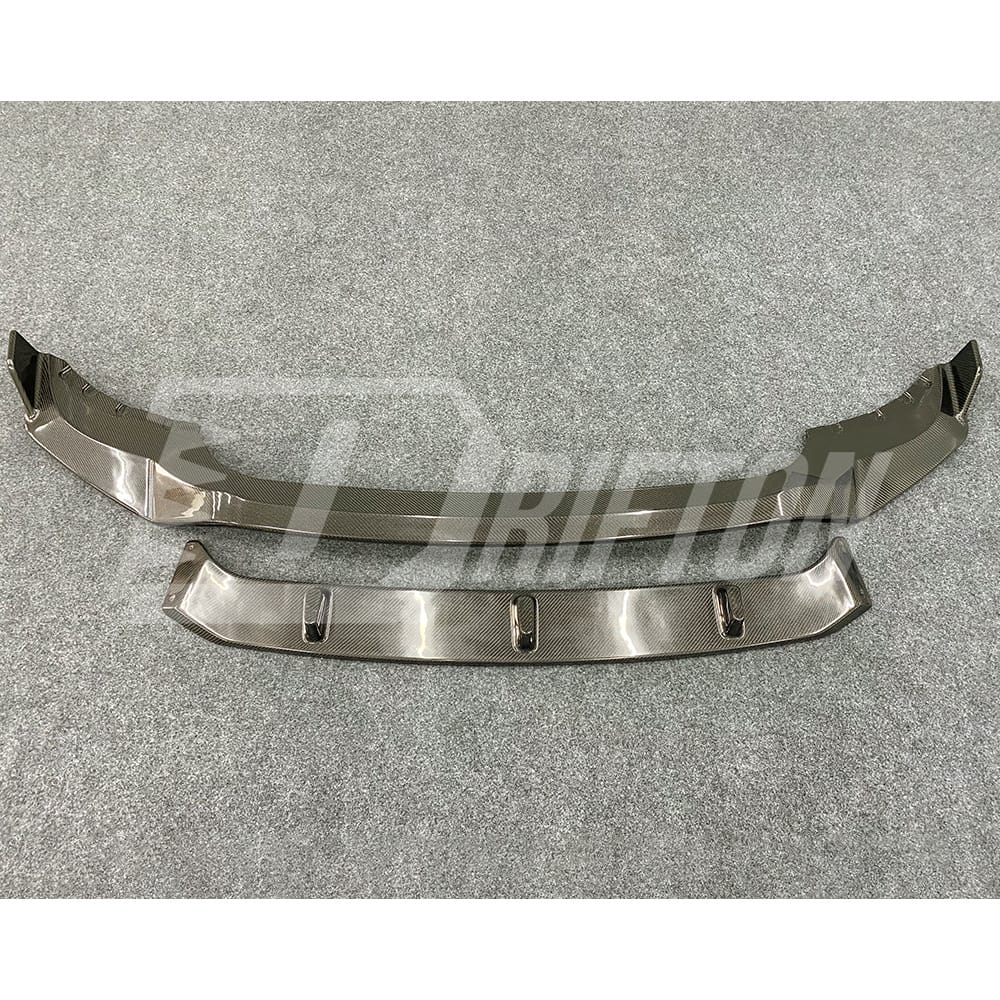 Black Knight Style Carbon Fiber Front Lip For BMW X5 G05 2019-2023