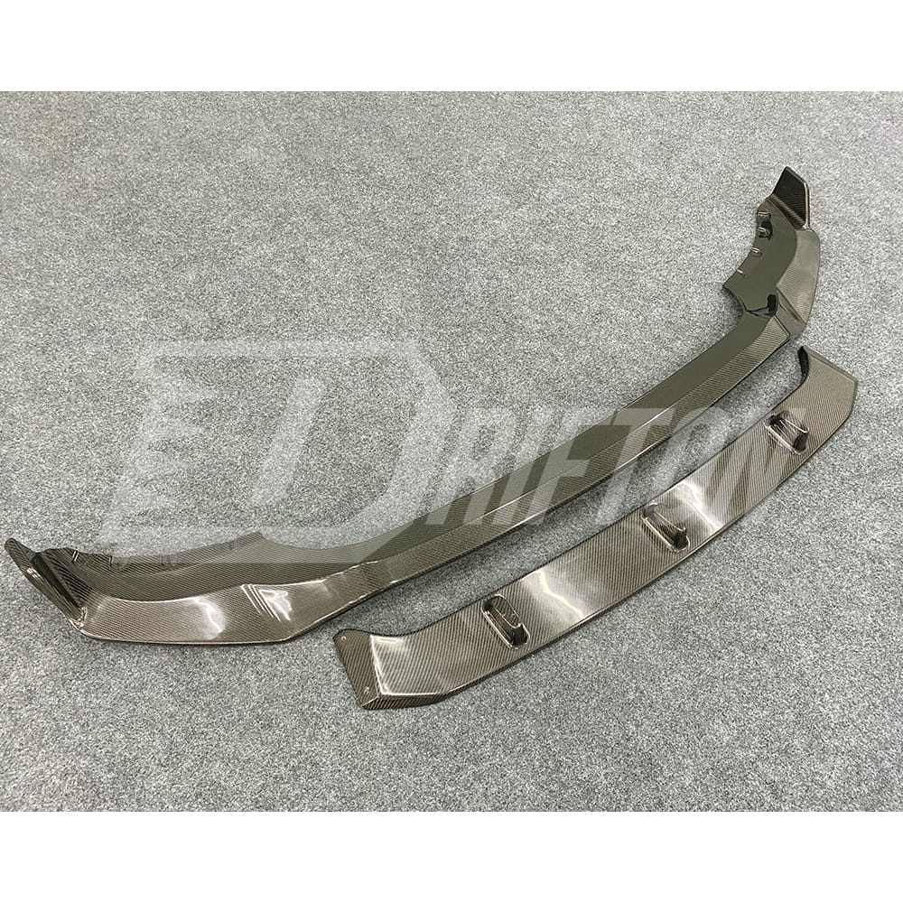 Black Knight Style Carbon Fiber Front Lip For BMW X5 G05 2019-2023
