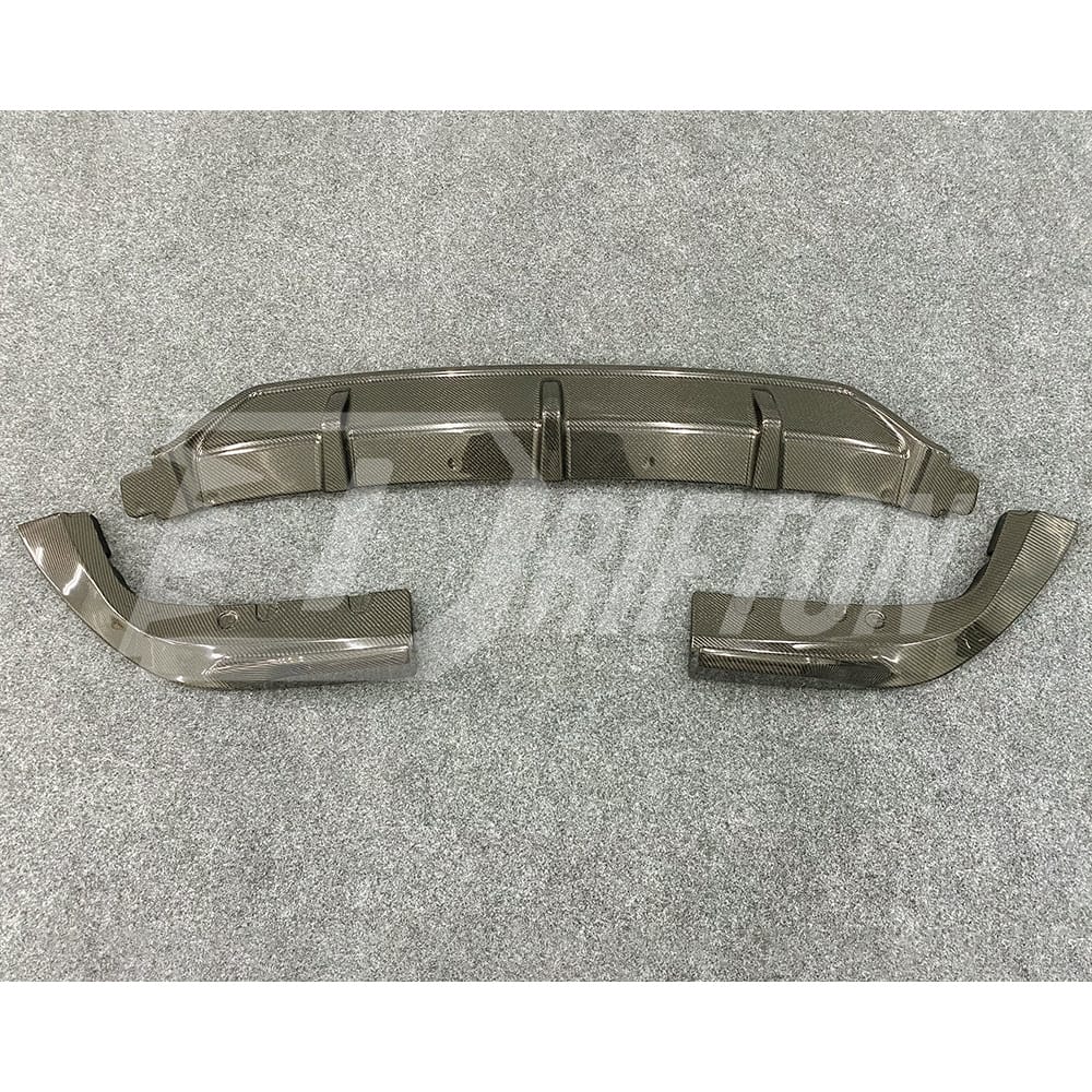 Black Knight Style Carbon Fiber Rear Diffuser For BMW X5 G05 2019-2023