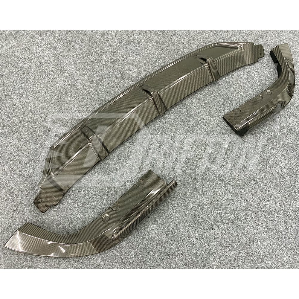 Black Knight Style Carbon Fiber Rear Diffuser For BMW X5 G05 2019-2023