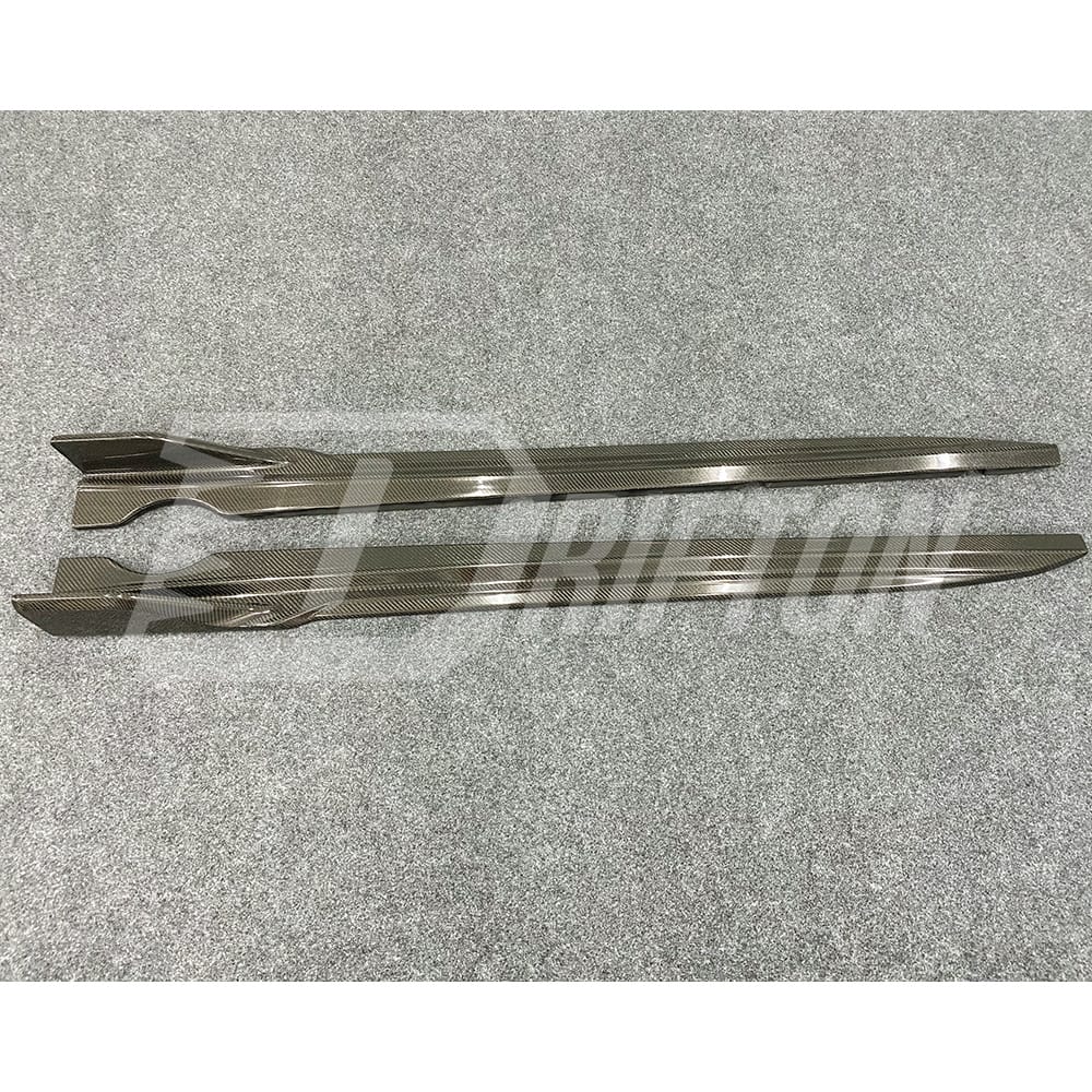 Black Knight Style Carbon Fiber Side Skirt For BMW X5 G05 2019-2023