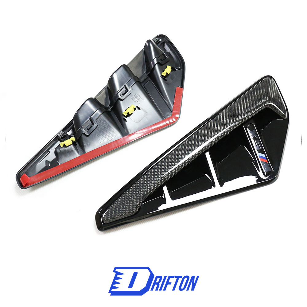 Carbon Fiber Fender Vent Trim Cover For BMW X5 G05 2019-2023