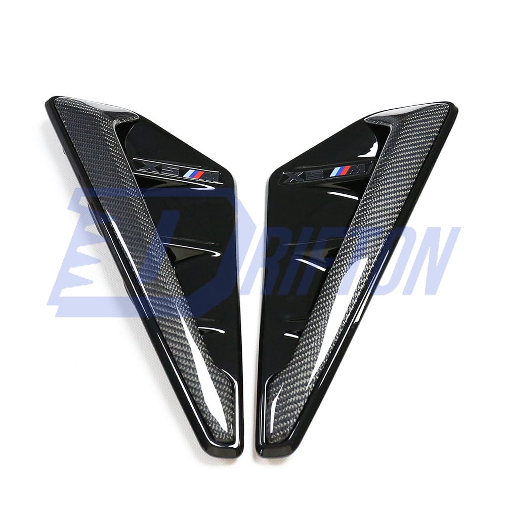 Carbon Fiber Fender Vent Trim Cover For BMW X5 G05 2019-2023