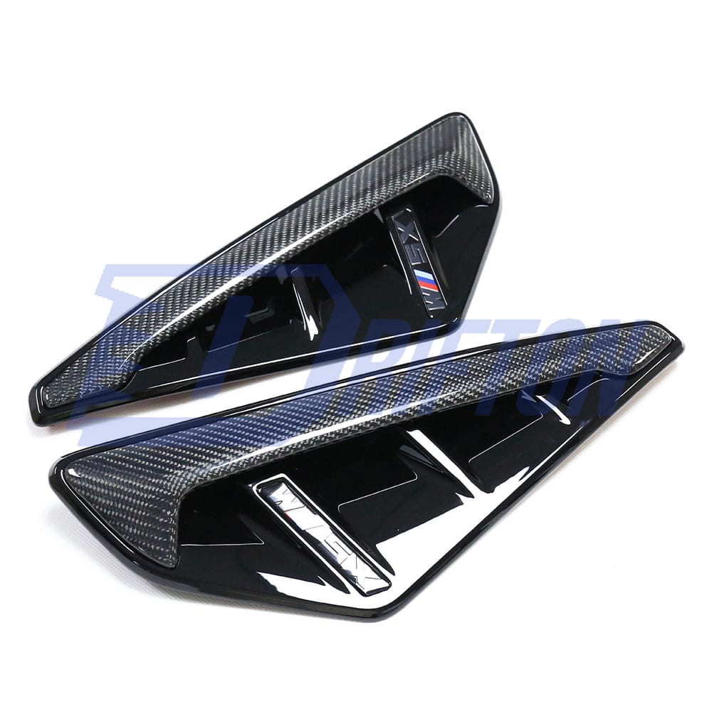 Carbon Fiber Fender Vent Trim Cover For BMW X5 G05 2019-2023