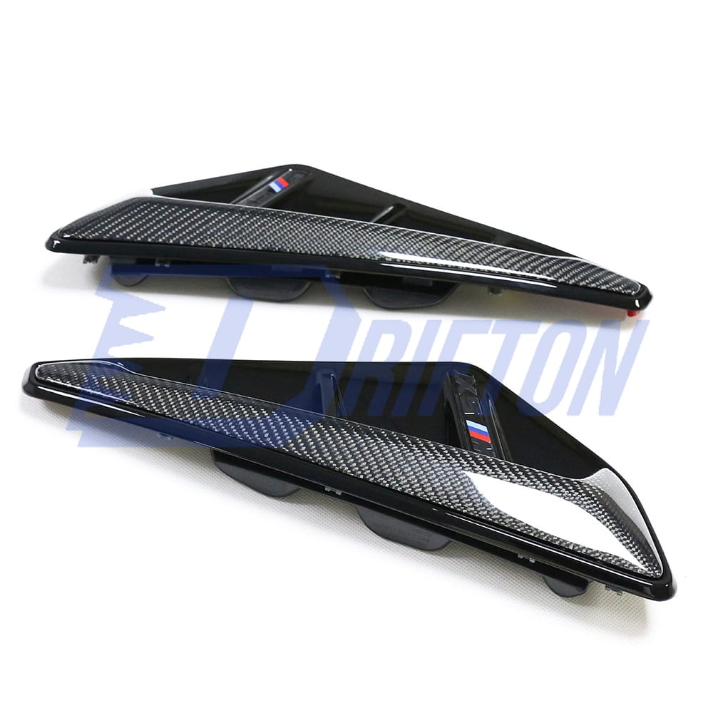 Carbon Fiber Fender Vent Trim Cover For BMW X5 G05 2019-2023