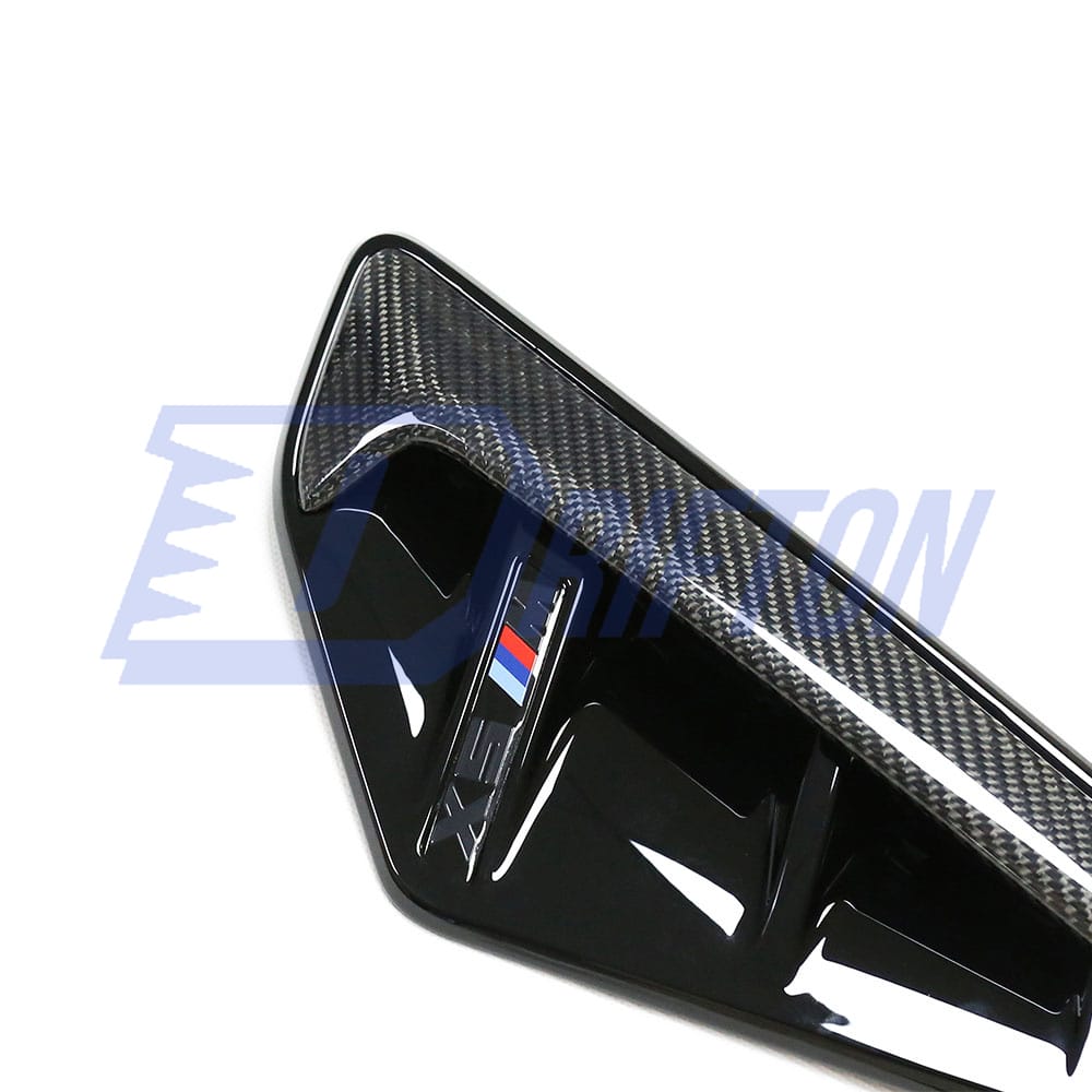 Carbon Fiber Fender Vent Trim Cover For BMW X5 G05 2019-2023