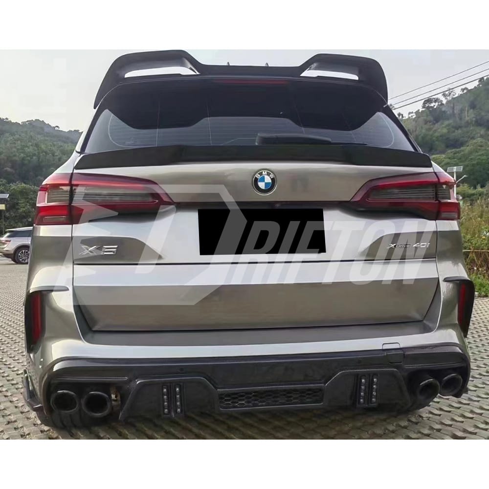 LD Style Carbon Fiber Roof Spoiler For BMW X5 G05 2019-2023