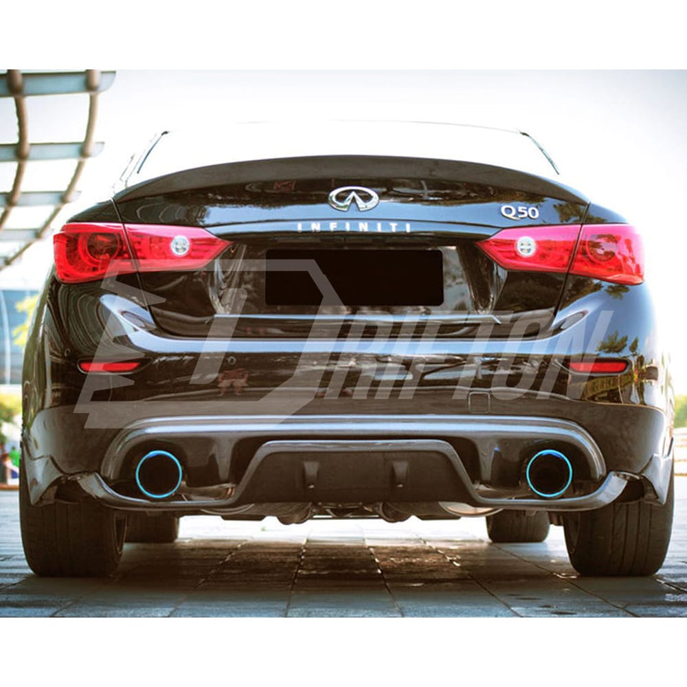 VE Style Carbon Fiber Rear Diffuer For Infiniti Q50 2013-2024