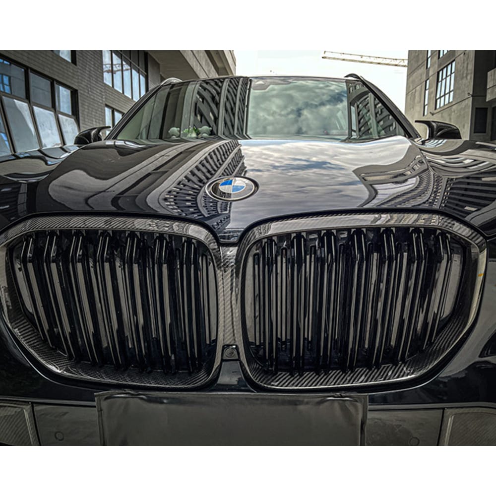 Dry Carbon Fiber Front Grille Frame For BMW X5 G05 2019-2023