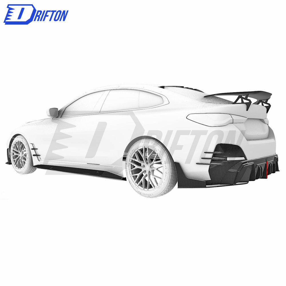 M Style Dry Carbon Fiber GT Spoiler Wing For BMW i4 2021-2024