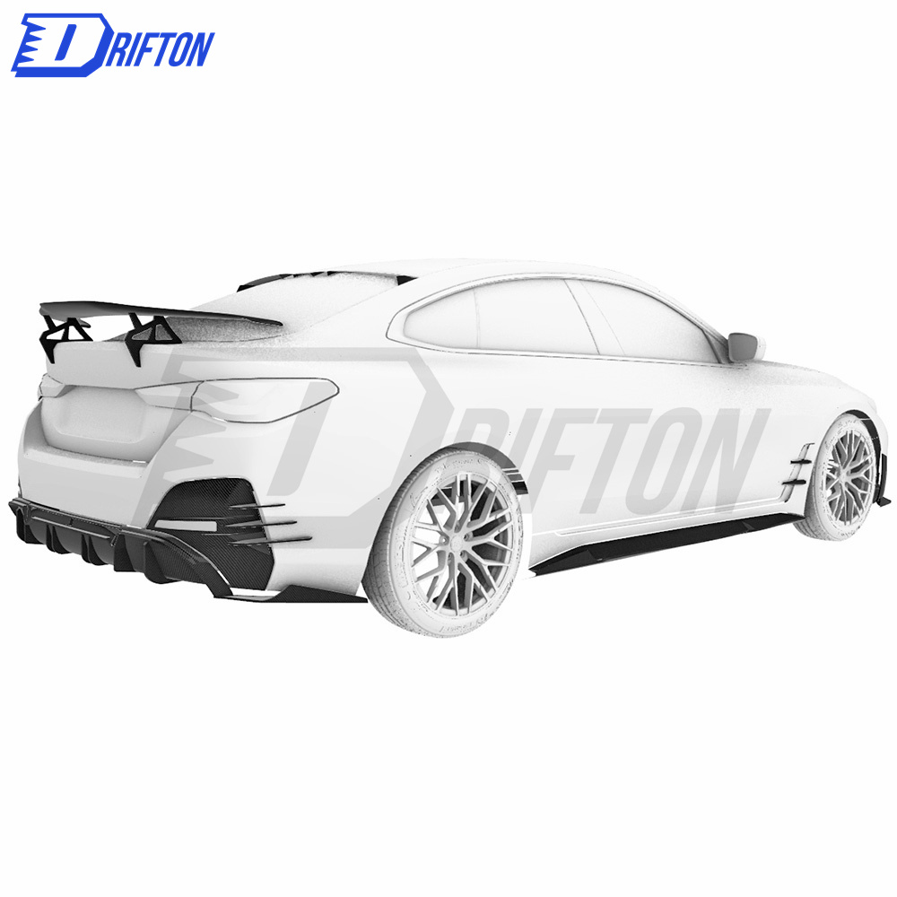 M Style Dry Carbon Fiber GT Spoiler Wing For BMW i4 2021-2024