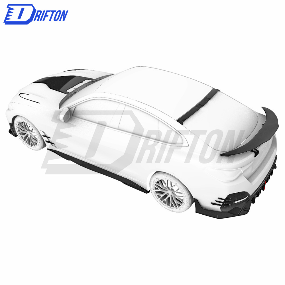 M Style Dry Carbon Fiber GT Spoiler Wing For BMW i4 2021-2024
