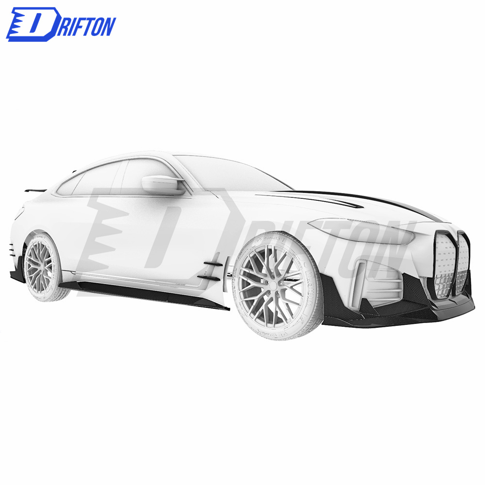 M Style Dry Carbon Fiber Front Lip For BMW i4 2021-2024