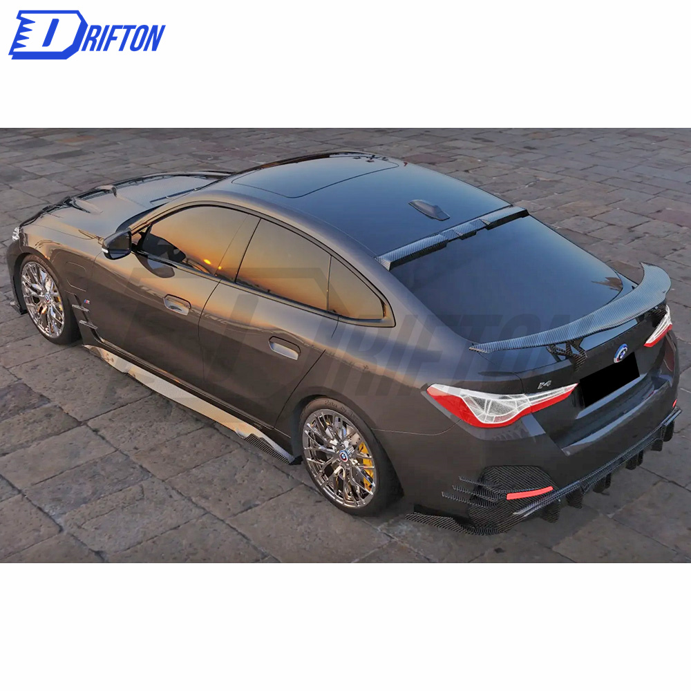 M Style Dry Carbon Fiber Front Lip For BMW i4 2021-2024