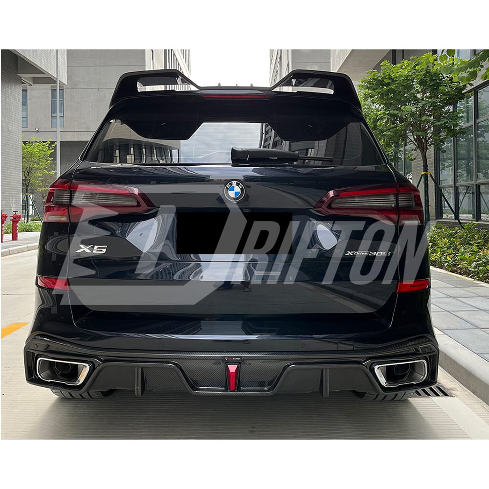 TAKD Style Dry Carbon Fiber Front Lip For BMW X5 G05 2019-2023