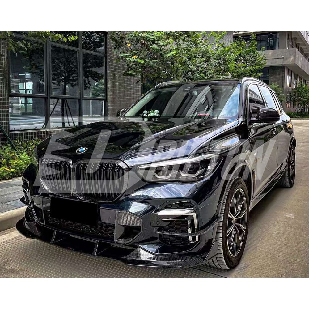 TAKD Style Dry Carbon Fiber Front Lip For BMW X5 G05 2019-2023