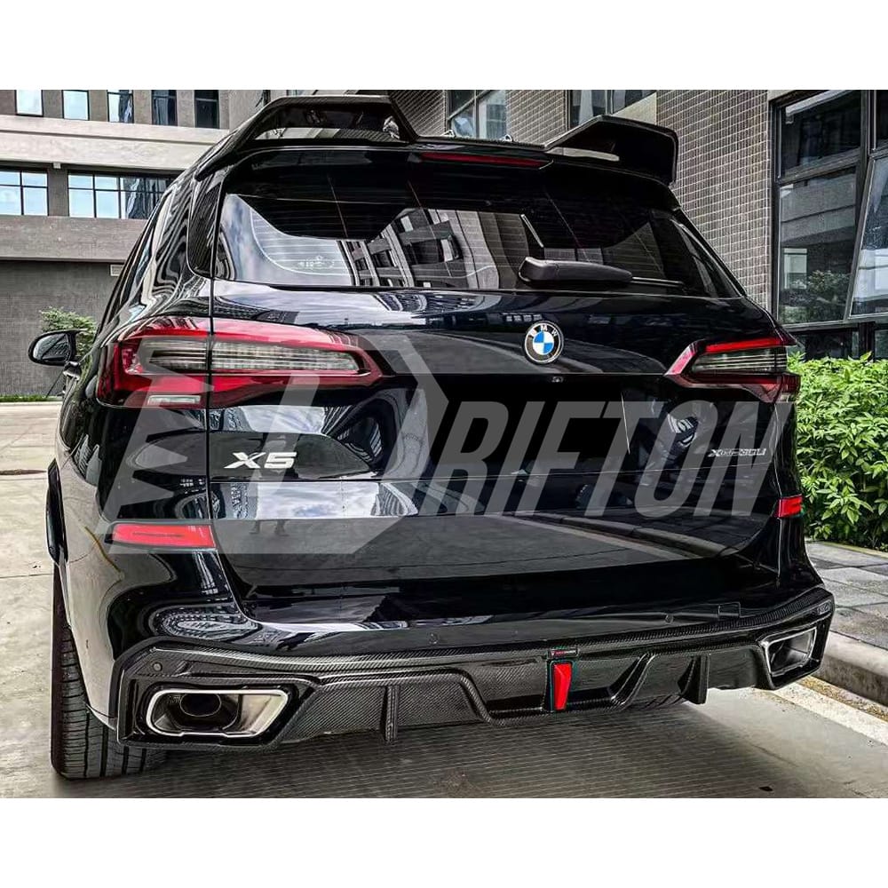 TAKD Style Dry Carbon Fiber Rear Diffuser For BMW X5 G05 2019-2023