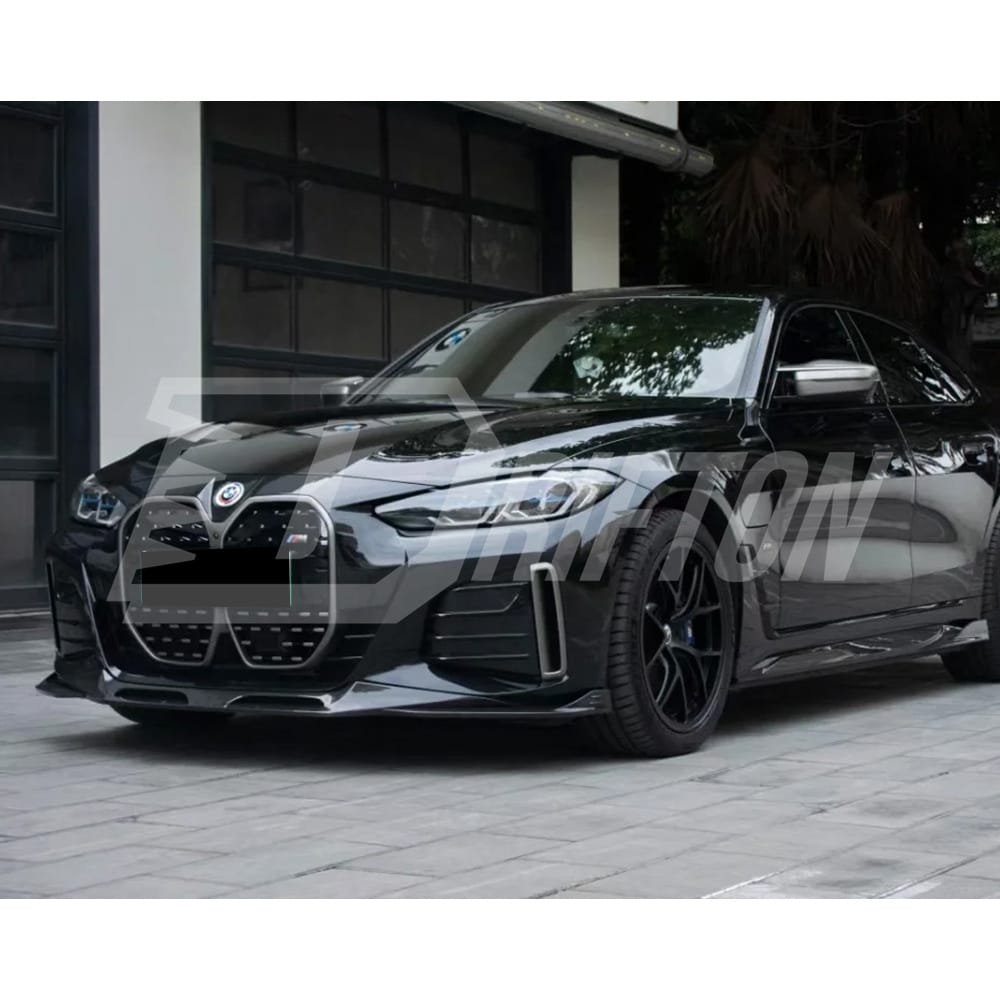 SQ Style Dry Carbon Fiber Front Lip For BMW i4 2021-2024