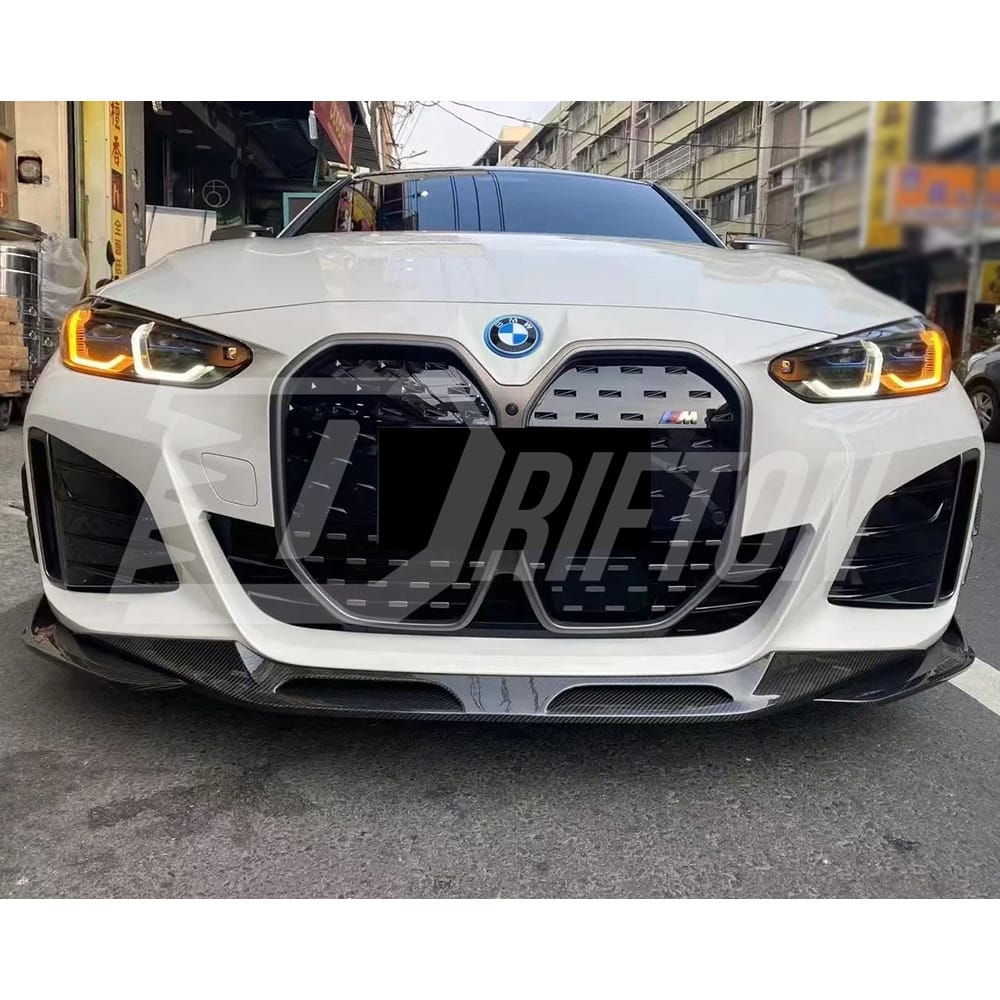 SQ Style Dry Carbon Fiber Front Lip For BMW i4 2021-2024