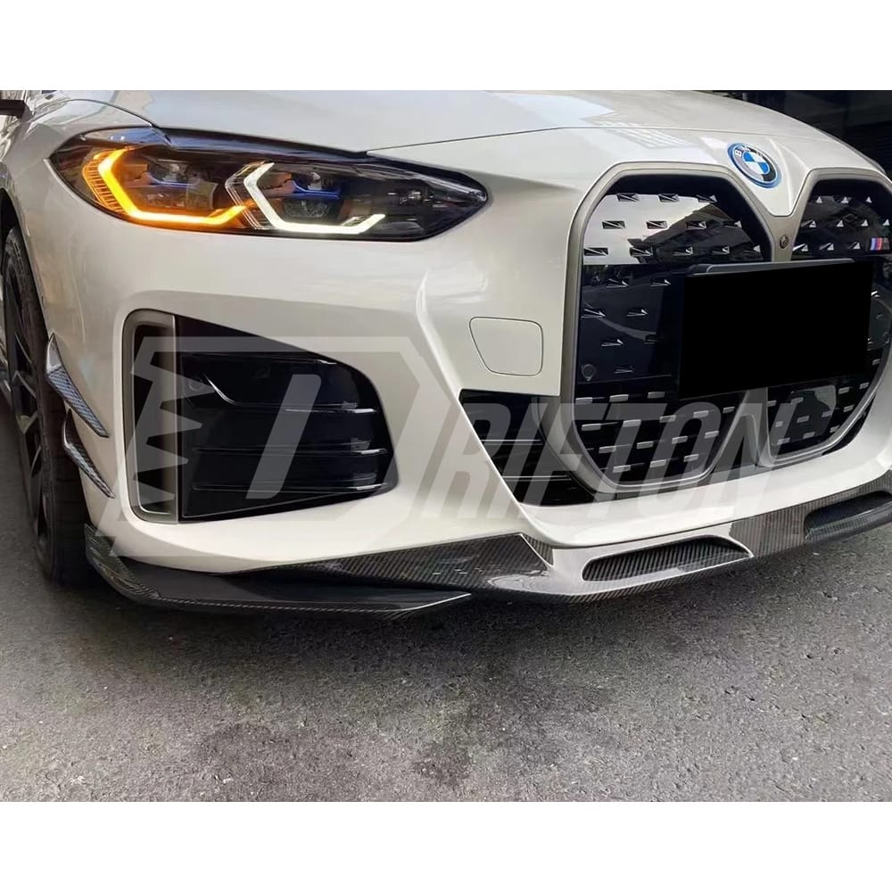SQ Style Dry Carbon Fiber Front Lip For BMW i4 2021-2024