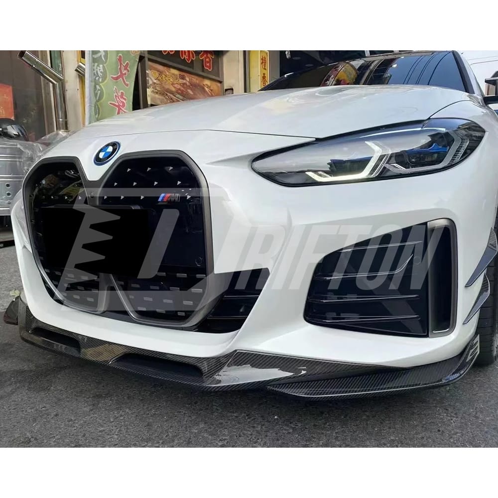 SQ Style Dry Carbon Fiber Front Lip For BMW i4 2021-2024