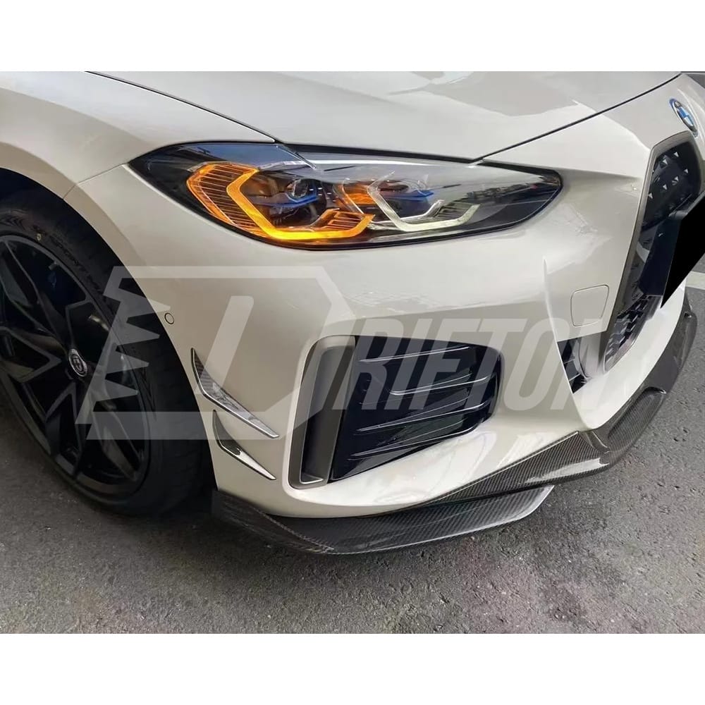 SQ Style Dry Carbon Fiber Front Lip For BMW i4 2021-2024