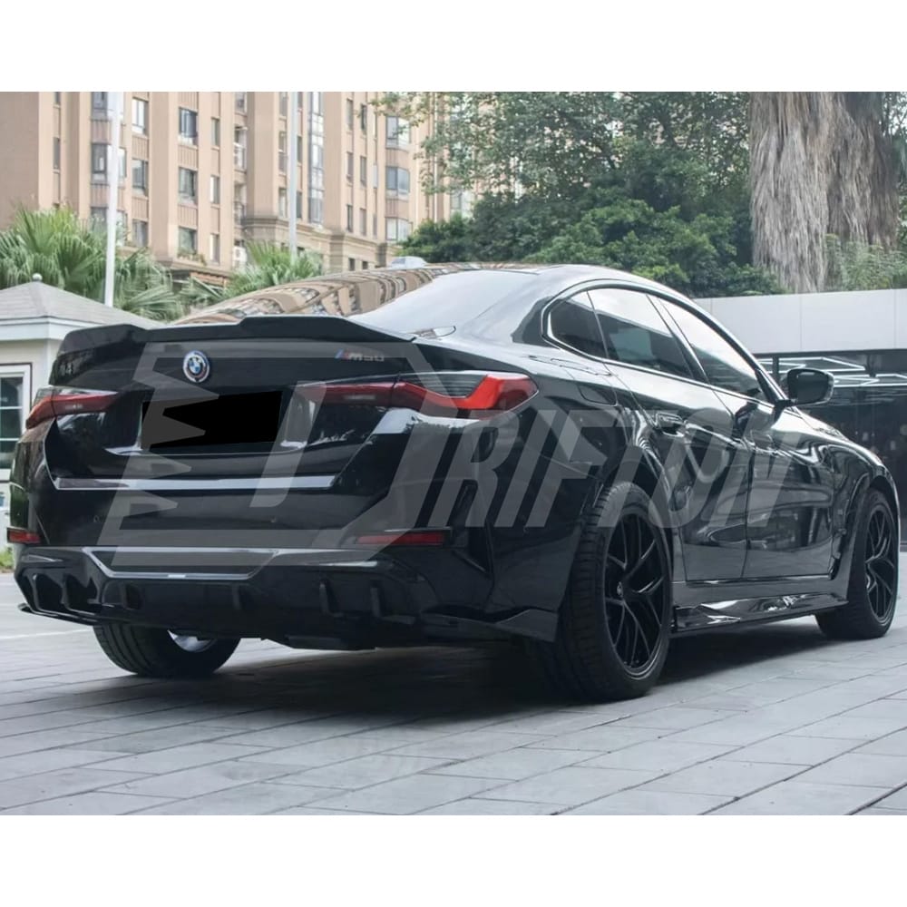 SQ Style Dry Carbon Fiber Rear Diffuser For BMW i4 2021-2024