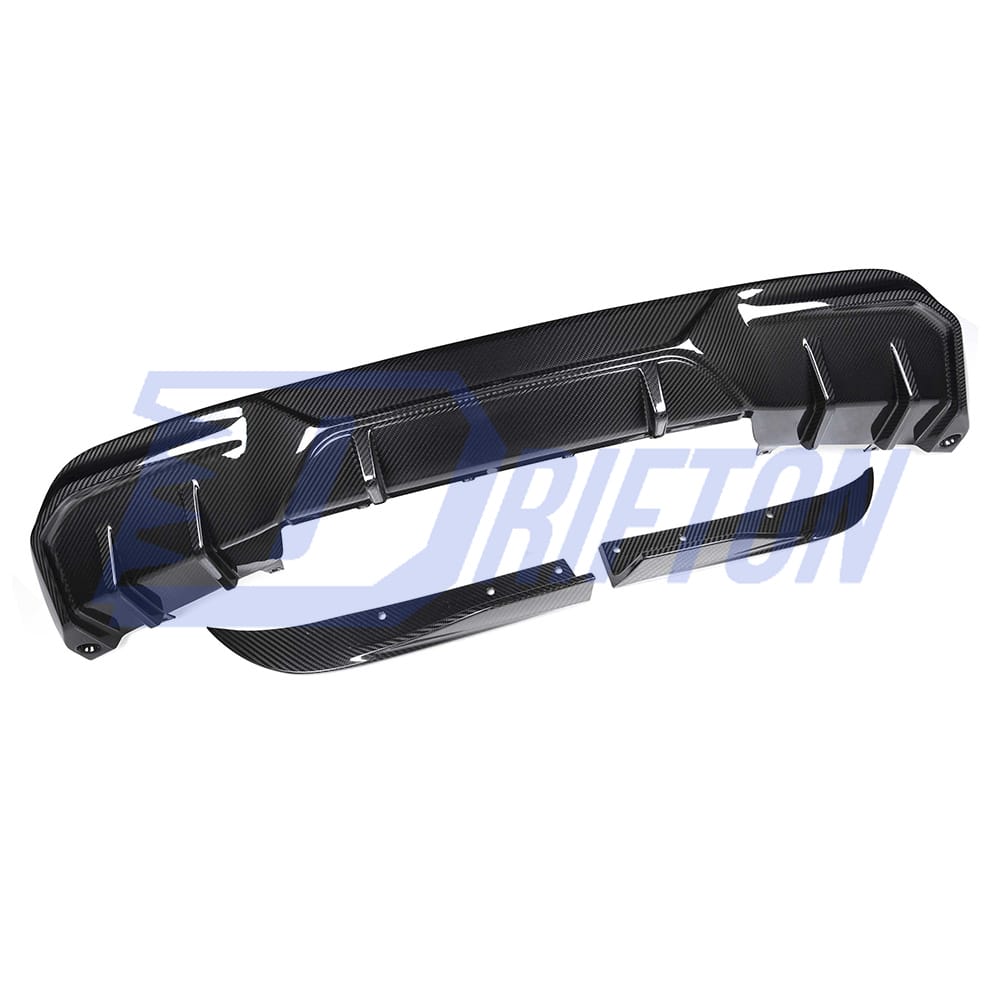 SQ Style Dry Carbon Fiber Rear Diffuser For BMW i4 2021-2024