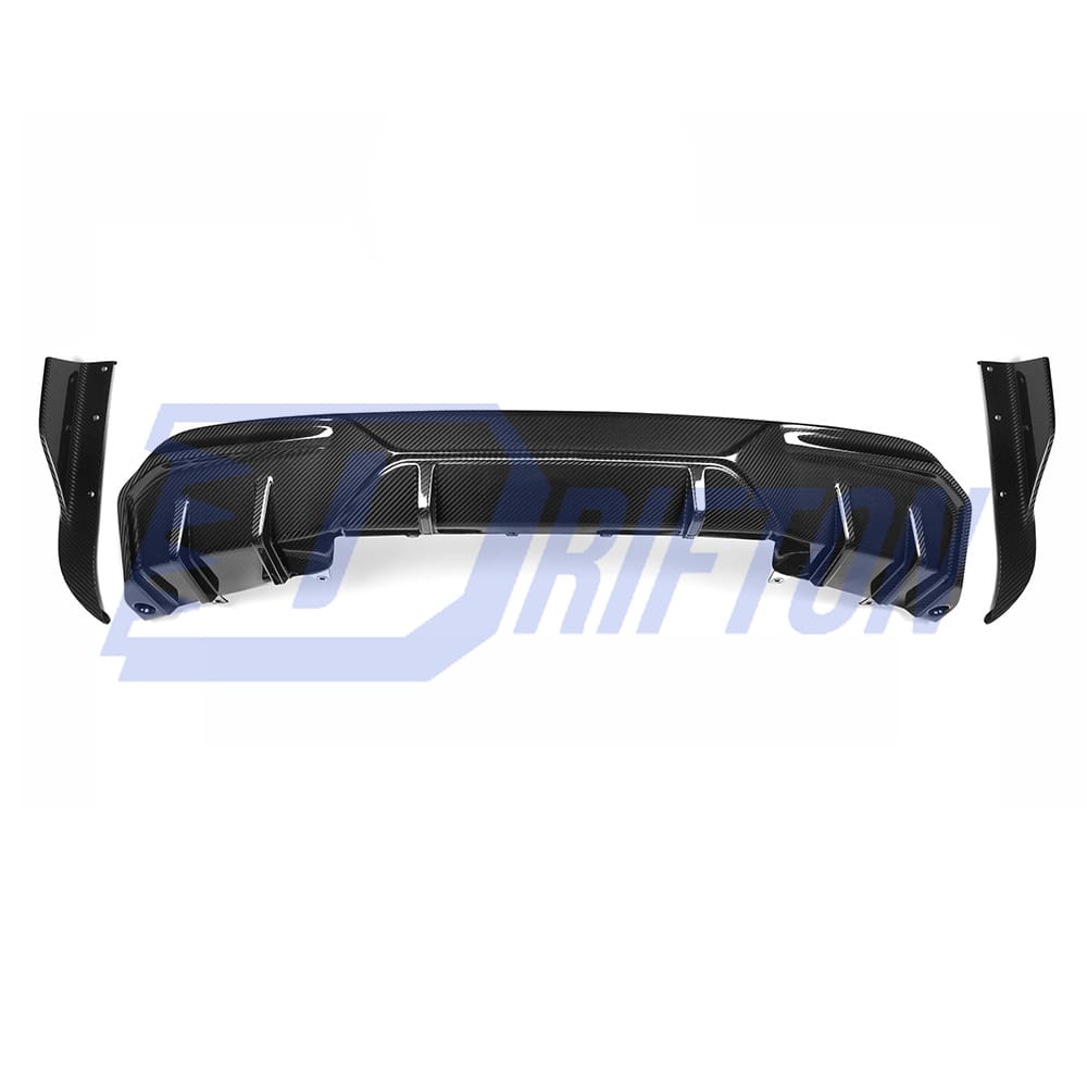 SQ Style Dry Carbon Fiber Rear Diffuser For BMW i4 2021-2024