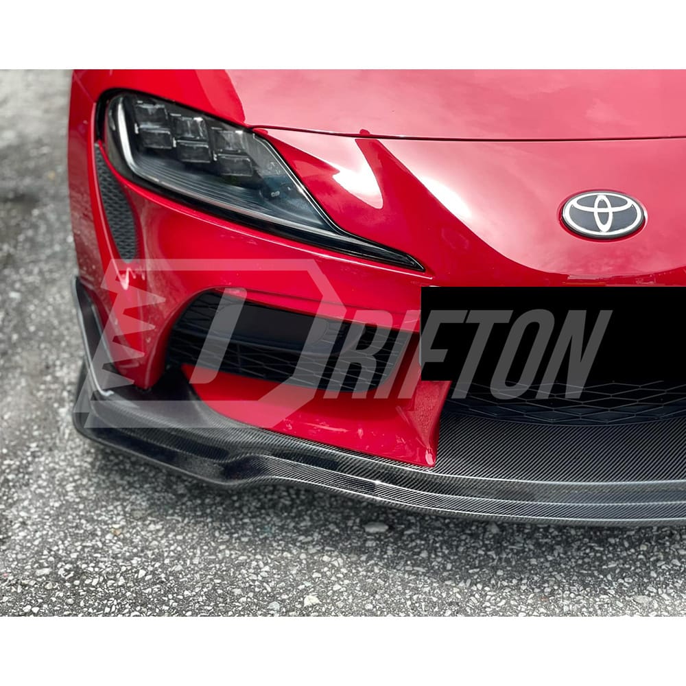 MB Style Carbon Fiber Front Lip For Toyota Supra MK5 A90 A91 GR 2019-2024
