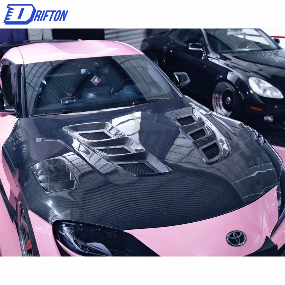 CMST Style Carbon Fiber Hood For Toyota Supra MK5 A90 A91 GR 2019-2024