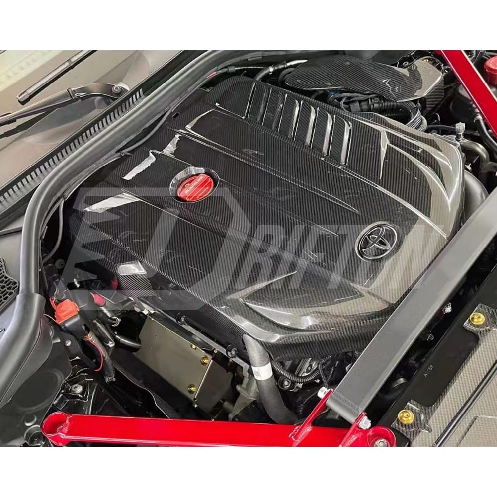 Dry Carbon Fiber Engine Cover For Toyota Supra MK5 A90 A91 GR B58 V6 2019-2024