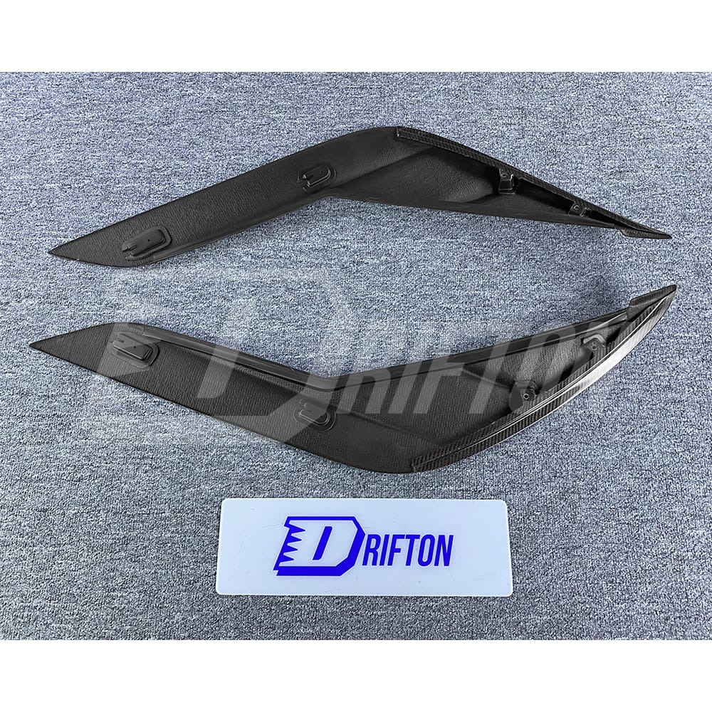 TRD Style Carbon Fiber Replacement Rear Side Blades Door Garnish For Toyota Supra MK5 A90 A91 GR 2019-2024