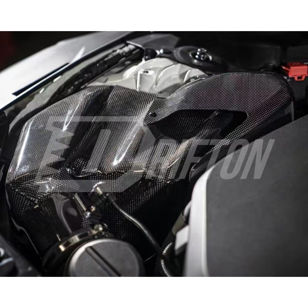 GrupperM Style Dry Carbon Fiber RAM Air System Intake Kit For Toyota Supra MK5 A90 A91 GR B58 2019-2024