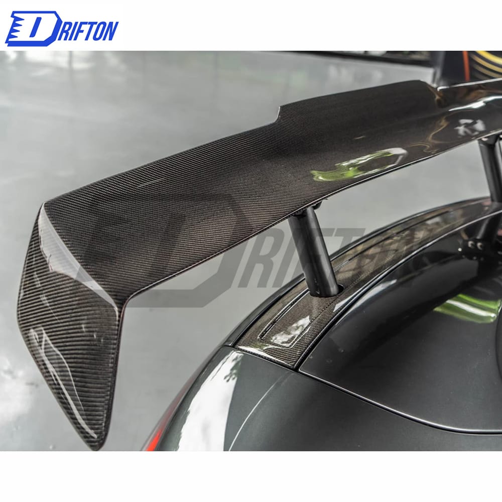 PPI Style Carbon Fiber Rear Spoiler GT Wing Set For Audi R8 2007-2015