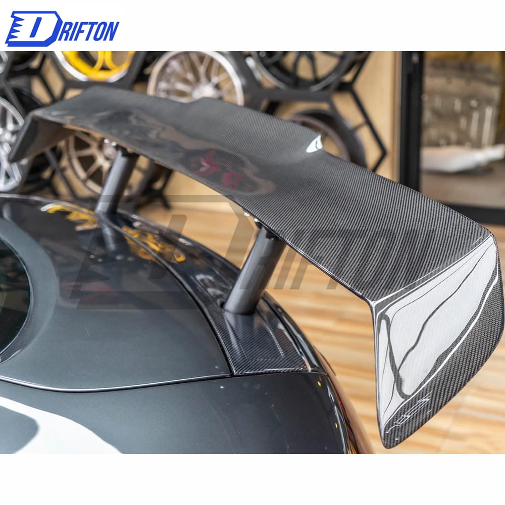 PPI Style Carbon Fiber Rear Spoiler GT Wing Set For Audi R8 2007-2015