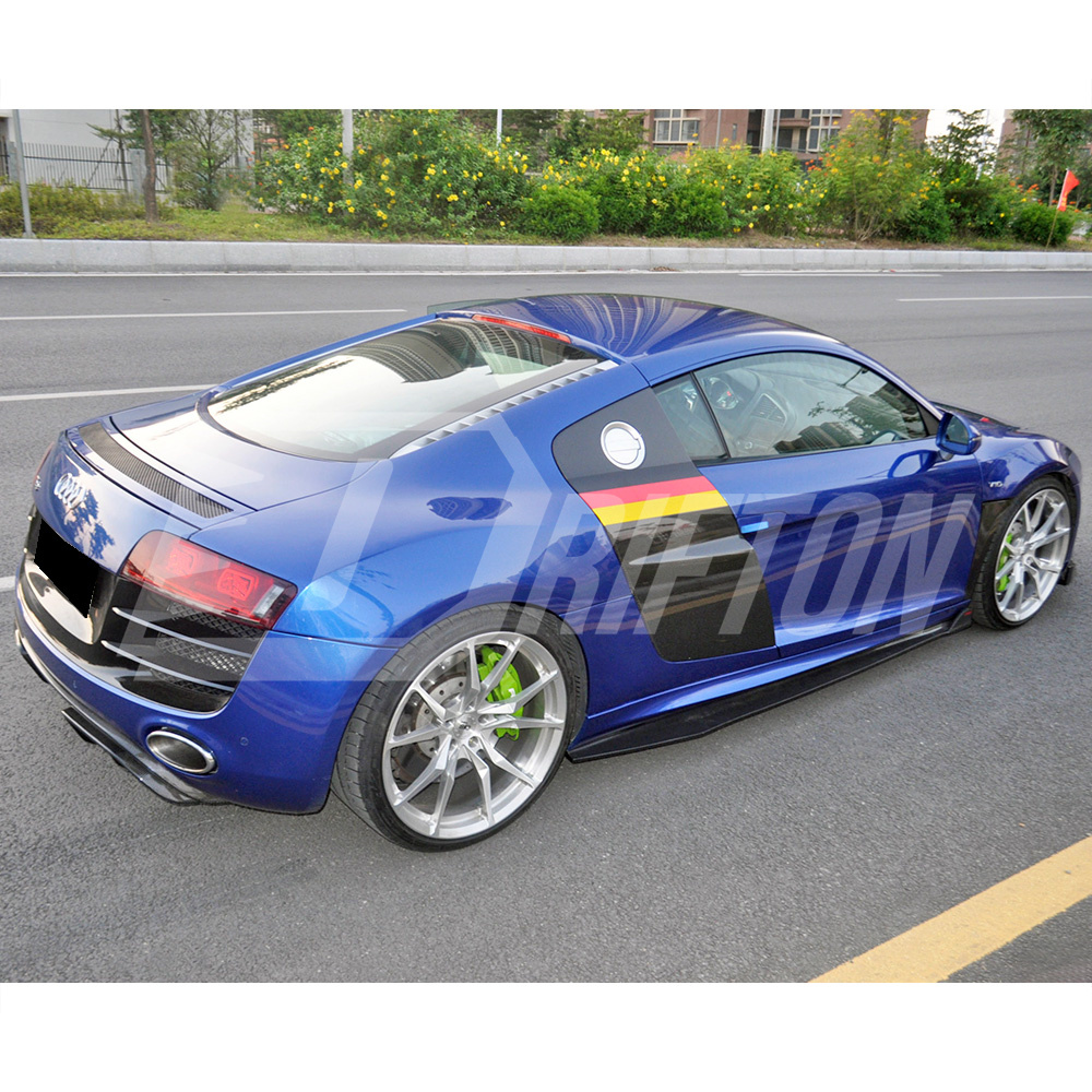 CMST Style Carbon Fiber Side Skirt For Audi R8 V8 V10 2007-2015