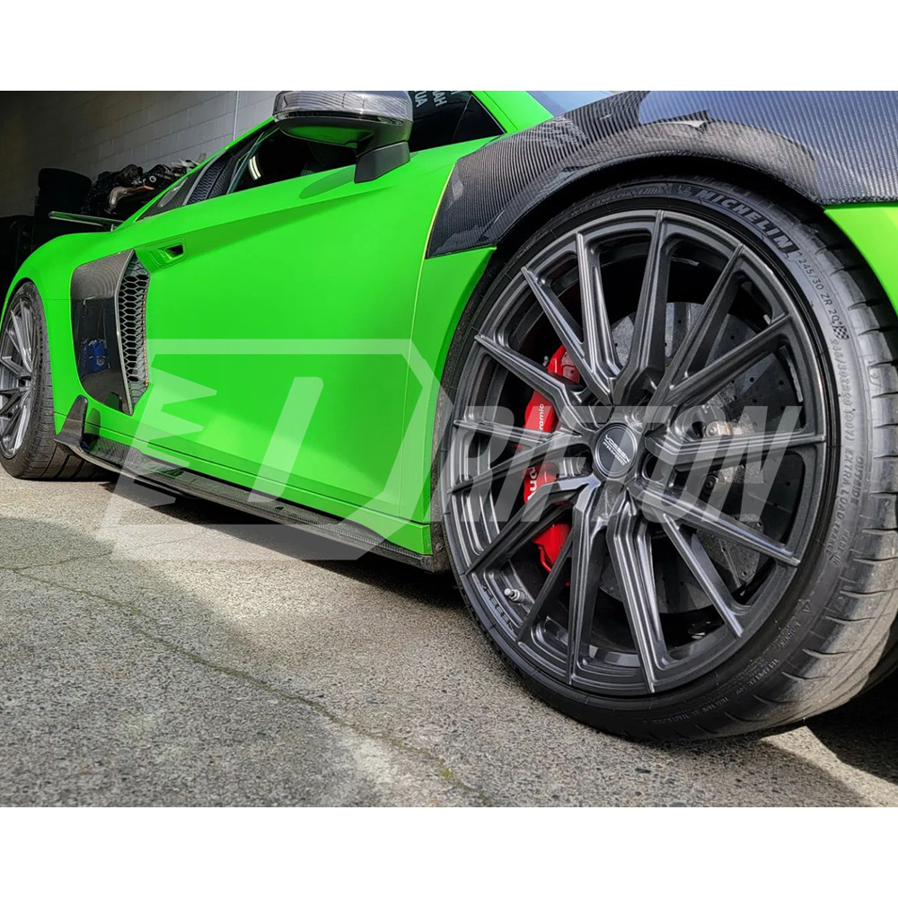 Capristo Style Dry Carbon Fiber Side Skirt For Audi R8 2020-2024